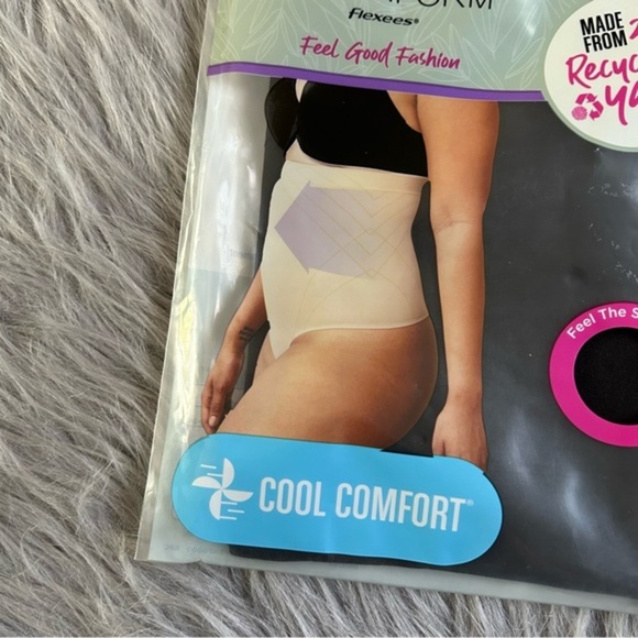 Maidenform Flexees Shapewear Womens Size Small‎ High Waist Thong Soft Sea… - Picture 3 of 7